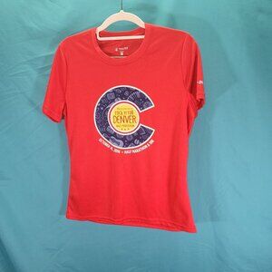 Rock n Roll Marathon Series Womens Denver Half Marathon Red T-Shirt M